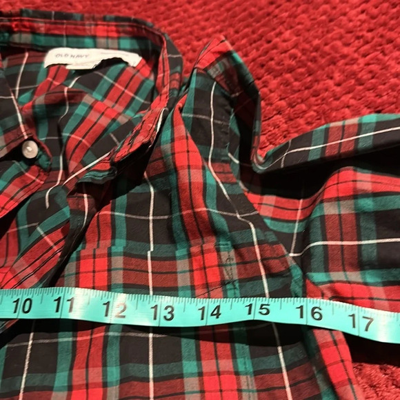 Old Navy  plaid button down boy dress shirt Sz 14/16 - Picture 6 of 10